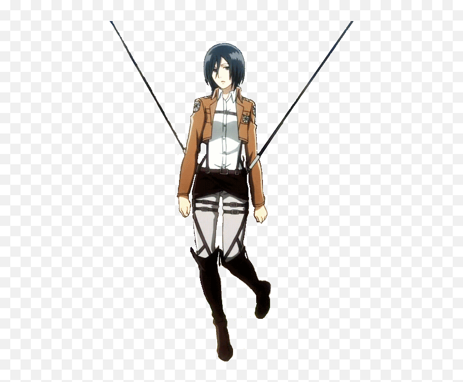 Anime Gif Transparent 14 Images Download - Transparent Mikasa Ackerman Gif Png,Anime Transparent