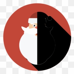 Face Hairy Holiday Santa Winter Xmas Icon - Christmas Flat Ten png