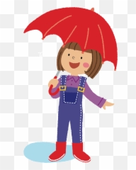 Umbrella Clipart Png - Girl With Art