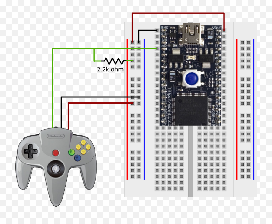 N64 Controller Interface - N64 Controller Wiring Diagram Png,N64 Controller Png