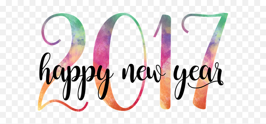New Year 2017 Happy - Calligraphy Png,Happy New Year 2017 Png
