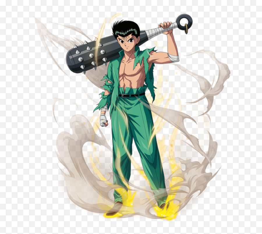 Yusuke Urameshi Iron Spiked Club - Yusuke Urameshi With Club Png,Yusuke Png