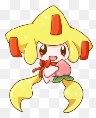 Pokemon Jirachi Wish Cute Peach Sticker - Jirachi Shiny Png,Jirachi Png