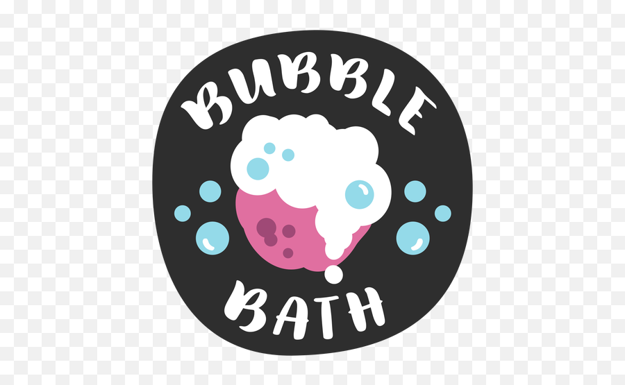 Bubble Bath Bathroom Label Flat - Dot Png,Bubble Bath Png