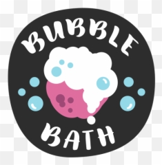 Bubble Bath Bathroom Label Flat - Dot Png,Bubble Bath Png
