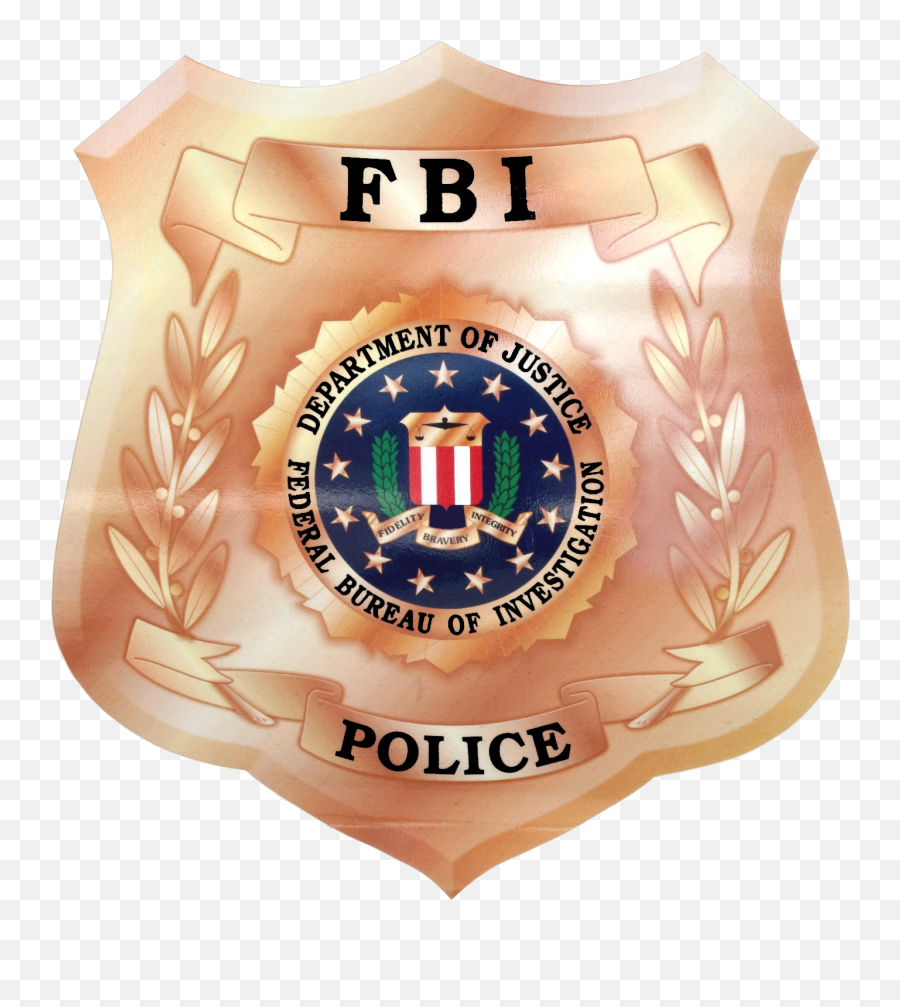 Download Badge Of An Fbi Police Officer - Federal Bureau Of Investigation Png,Fbi Logo Png