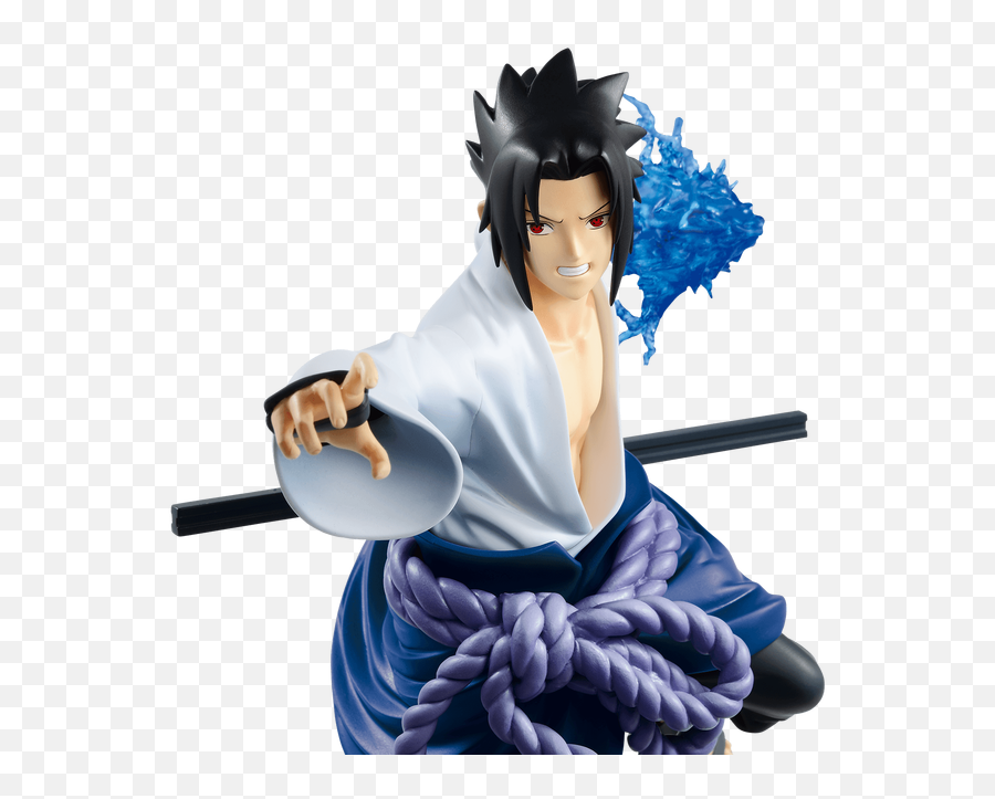 Banpresto Sasuke Uchiha Vibration Stars - Sasuke Chidori Figure Png,Naruto Hair Png