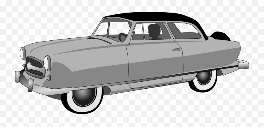 Convertible Gray Car Drawing Free Image - 1950 Car No Background Png,Car Drawing Png