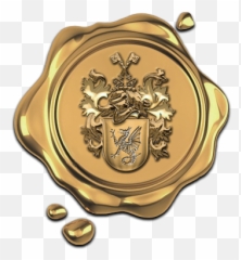 Download Hd Gold Wax Seal Transparent Png Image - Solid,Wax Seal Png