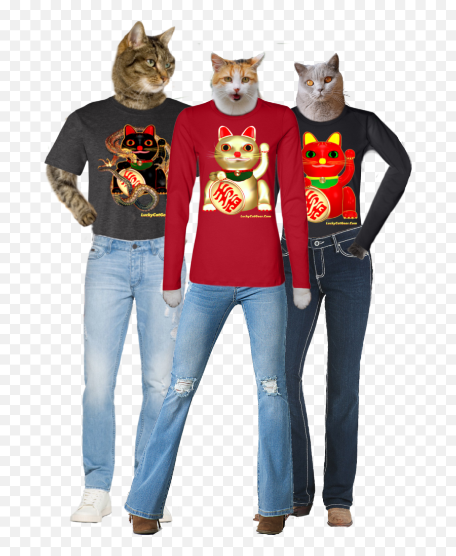 Lucky Cat Gear - Lucky Cat Gear Crew Neck Png,Icon Lucky 7
