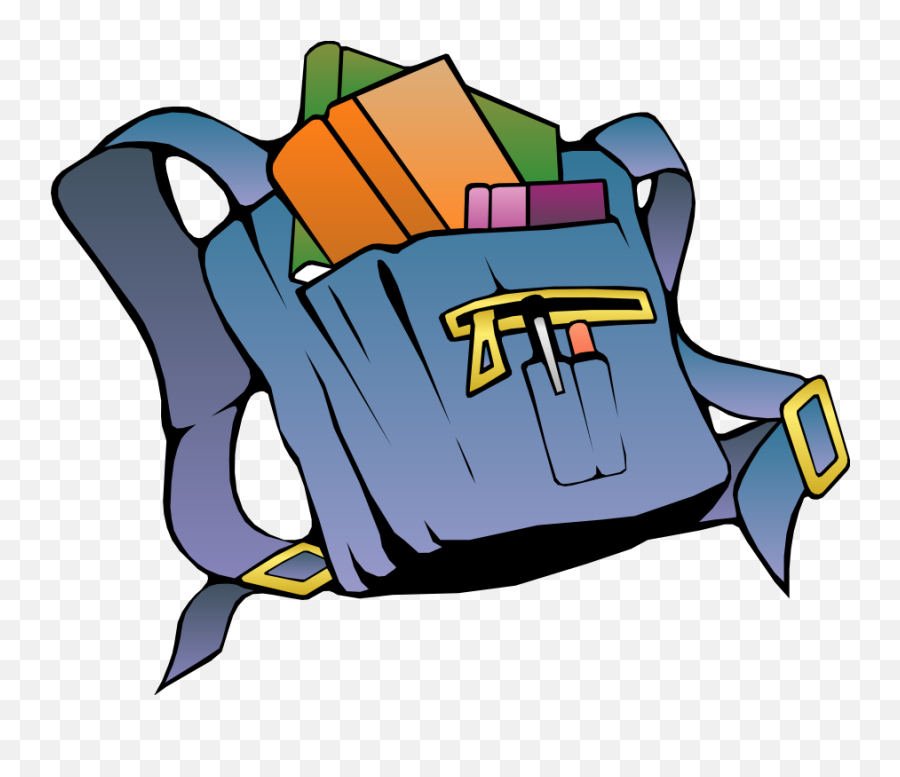 Backpack Trophy Vector Clip Hd Photo - Books And Bag Clipart Png,Backpack Clipart Png
