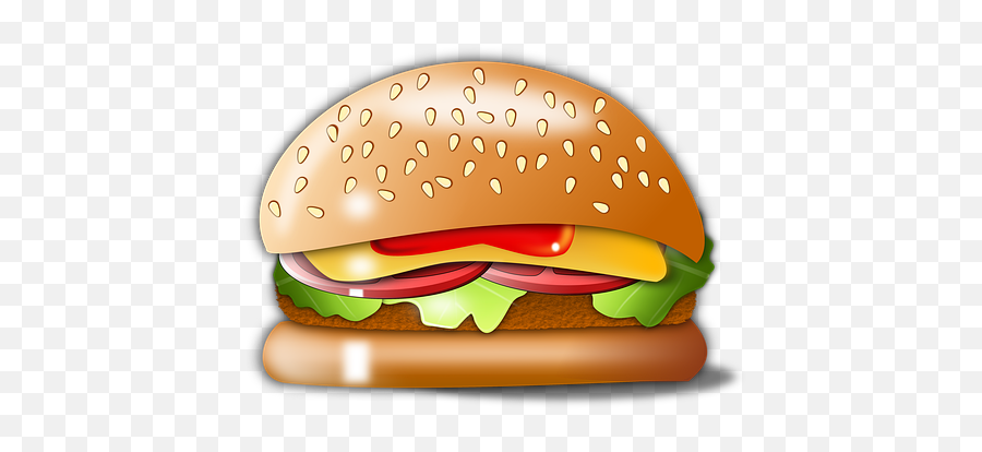 200 Free Unhealthy U0026 Burger Illustrations - Pixabay Hamburger Bun Png,Fast Food Overweight Icon
