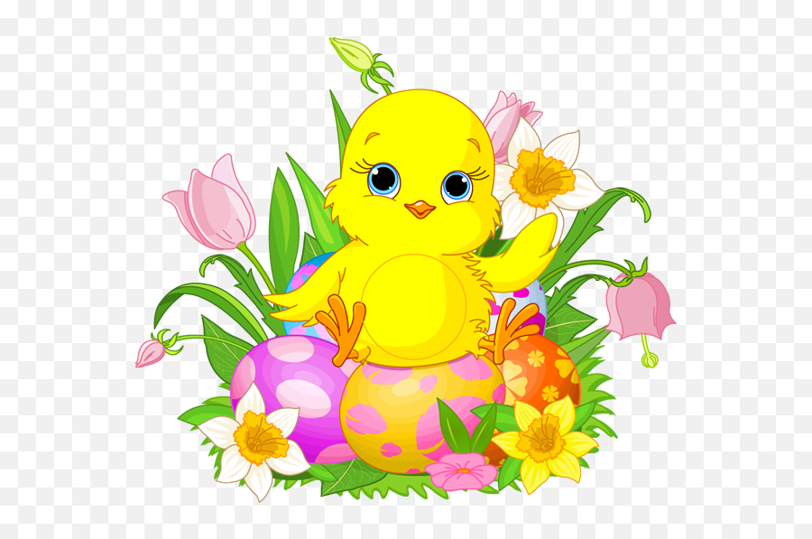 Download Hd Chick Celebrating Easter - Clip Art Easter Png,Easter Transparent