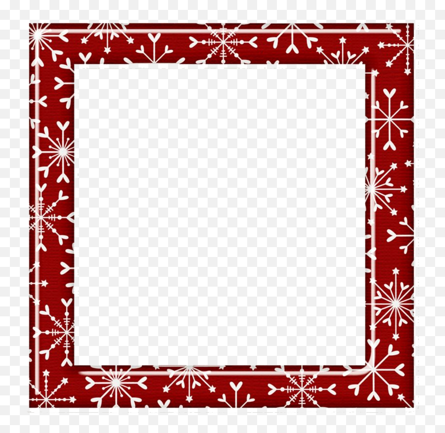 Square Christmas Frame Png Pic - Transparent Christmas Frame Square,Christmas Pattern Png