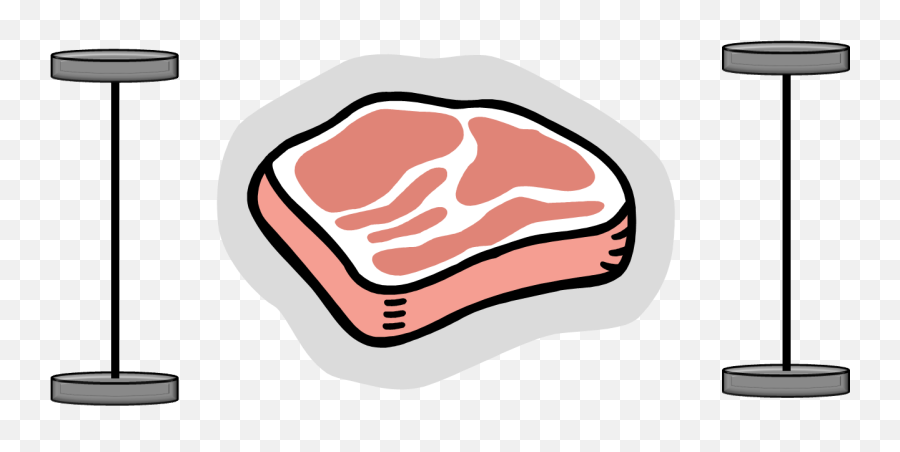 Pork Meat Cartoon - Cooking Losses In Meat Png,Pork Chop Icon