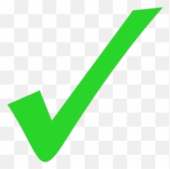 Green Light Tick Mark Svg Vector Clip - Vertical png