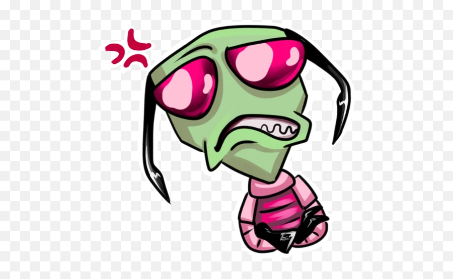 Invaderzim Telegram Stickers - Fictional Character Png,Zim Icon