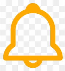 Yellow Bell And Alert Icon Png Symbol - Notifications Icon Transparent Background Vector