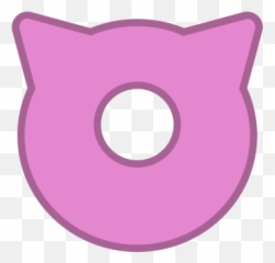 Android Pink Round Eye Bot Virus Points Icon - Cat Icon Aesthetic Beige png