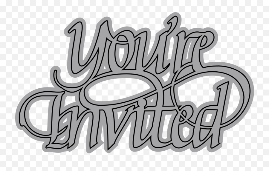 A Way With Words Youre Invited - Calligraphy Png,You're Invited Png