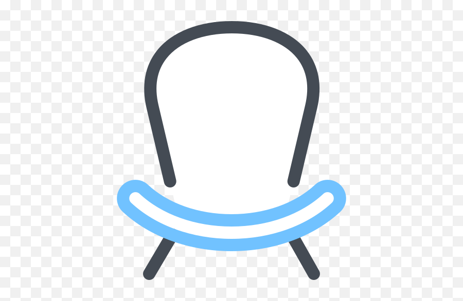 Lounge Chair Icon In Pastel Style - Empty Png,Lawn Chair Icon
