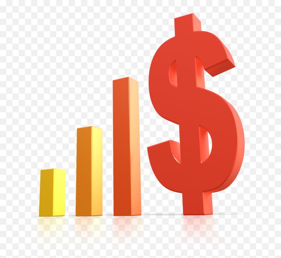 Dollar Bar Chart - Clip Art Library Graph With Dollar Sign Png,Bar Graph Icon
