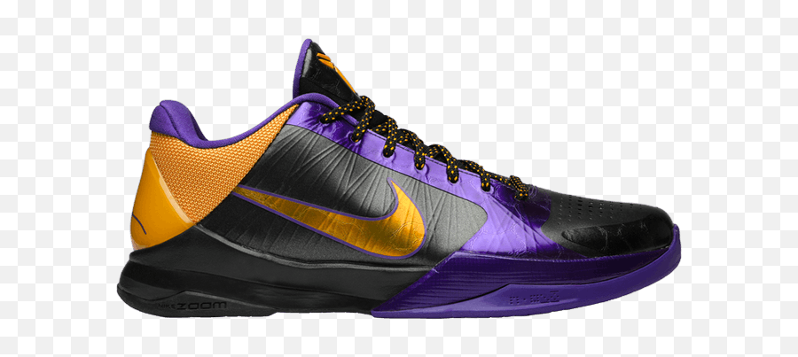 Buy Zoom Kobe 5 Sneakers Goat - Kobe 5 Lakers Away Png,Nike Kobe Icon