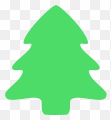 Christmas Pine Tree Silhouette - Free Vector Silhouettes Tree Simple Clipart png