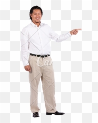 Man Pointing Finger Transparent Image - Standing Png