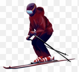 Download Hd Hand Drawn Winter Ski - Skier Png,Teenager Png