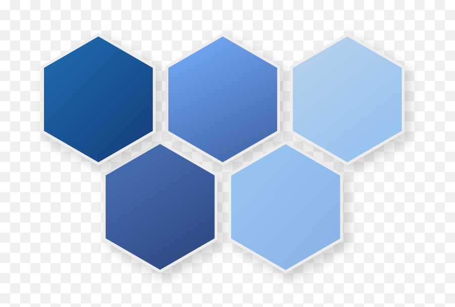 Hexagon Blue Png Transparent Image - Hexagon Blue Png,Hexagon Transparent Background