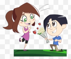 Love Story Couple - Free Image On Pixabay Flowers Cartoon Boy Girl Png,Story Png