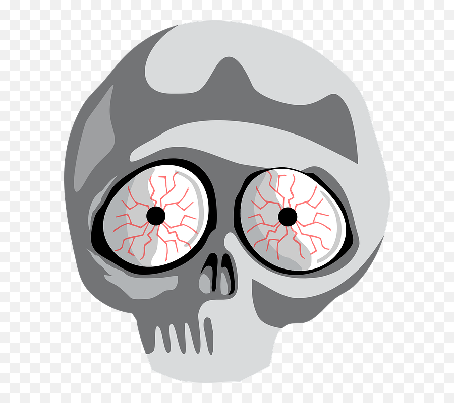 Download Bone Dead Human Skeleton Skull Eyes - Skulls Clipart Bloodshot Eyes Png,Human Eyes Png