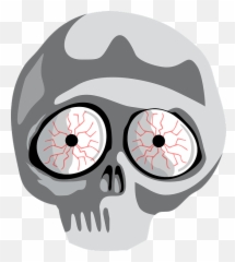 Download Bone Dead Human Skeleton Skull Eyes - Skulls Clipart Bloodshot png