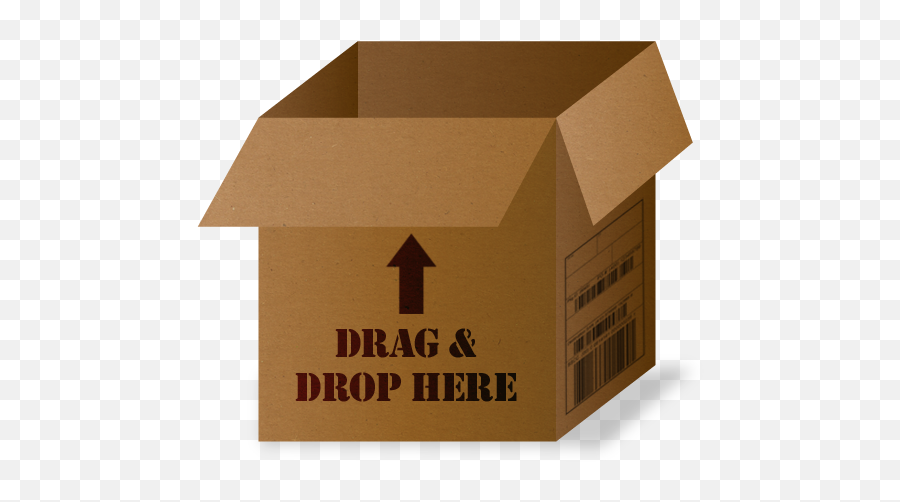 Box Drag And Drop Icon - Design Cartons Icons Softiconscom Drag And Drop Files Icon Png,Drop Png