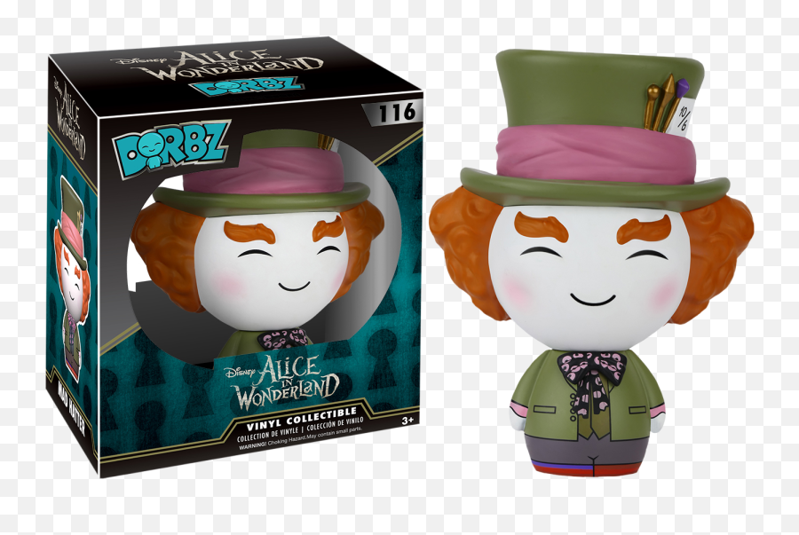 Alice In Wonderland - Mad Hatter Dorbz Vinyl Figure Dorbz Alice In Wonderland Funko Png,Mad Hatter Hat Png