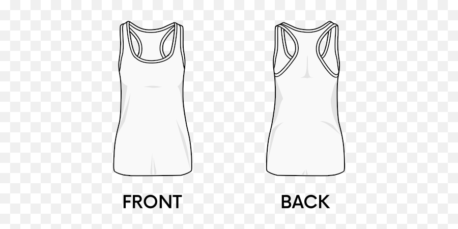 Undershirt For Women Free Svg - Active Tank Png,Black Shirt Template Png
