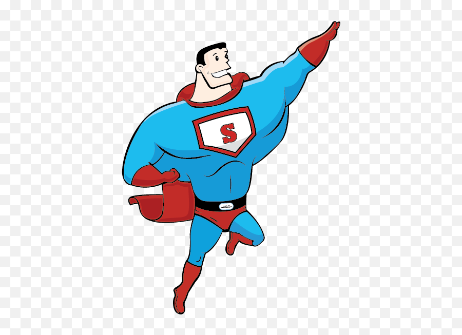 Superhero Vector Free Download In Ai Eps Svg - Cartoon Super Hero Png,Superman Logo Vector