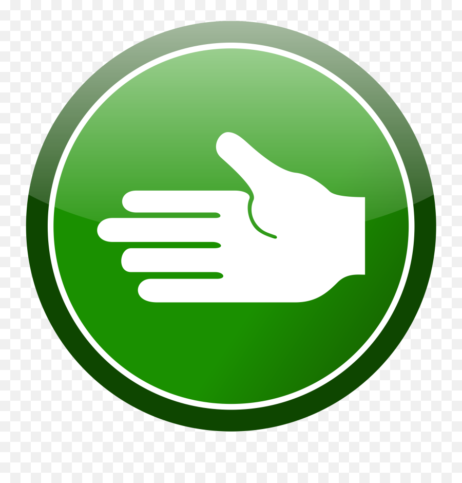 Green Cirlce Hand Icon Png Clip Arts For Web - Clip Arts Hand Icon,Hand Icon Png