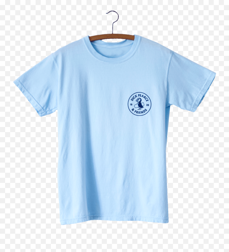 Puffin Tee - Light Blue U2014 Dick Pearce Bellyboards Active Shirt Png,Puffin Png