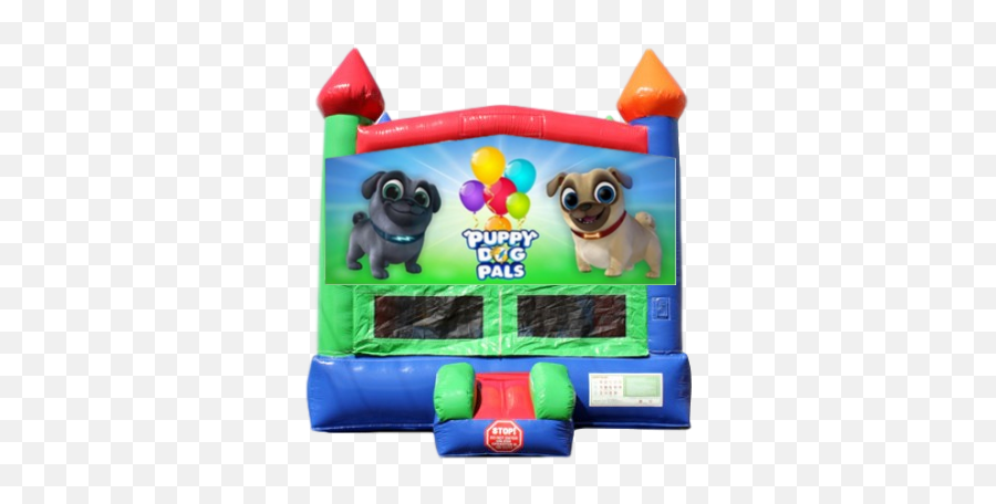 Puppy Dog Pals Rainbow Castle Theme Bouncer World Sc - Inflatable Png,Puppy Dog Pals Png