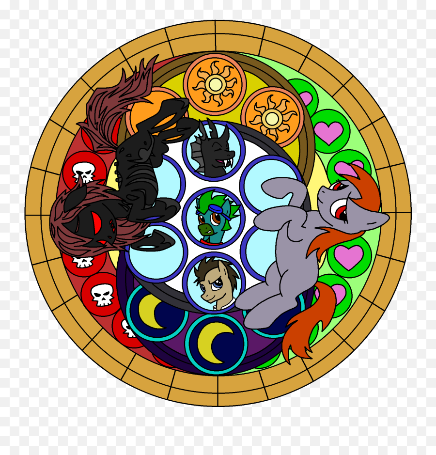 Second Lights - Stained Glass U2014 Weasyl Circle Png,Stained Glass Png