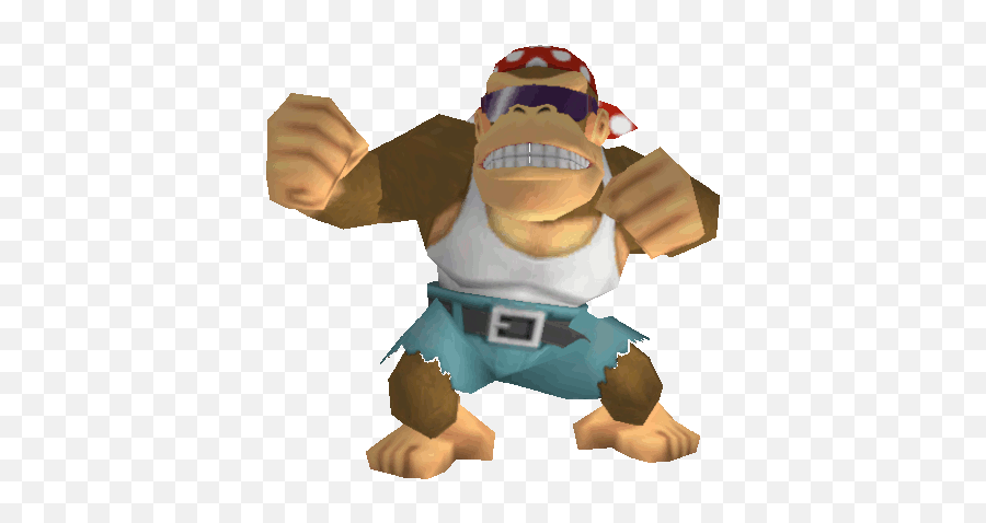 Donkey Kong Funky Gif - Funky Kong From Mario Kart Wii Png,Funky Kong Png