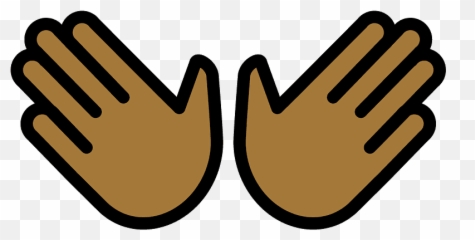 Open Hands Emoji Clipart - png