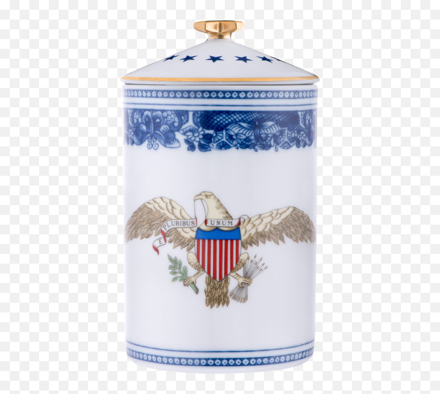 American Eagle Heirluminare Votive U2013 White House Historical - Blue And White Porcelain Png,American Eagle Png