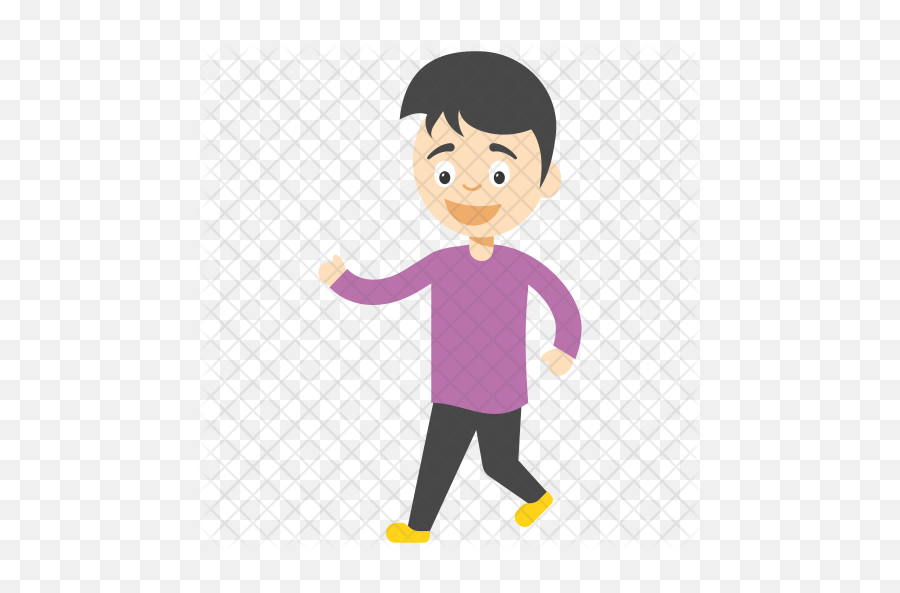 Cartoon Boy Walking Icon Of Flat Style - Happy Png,Cartoon Boy Png