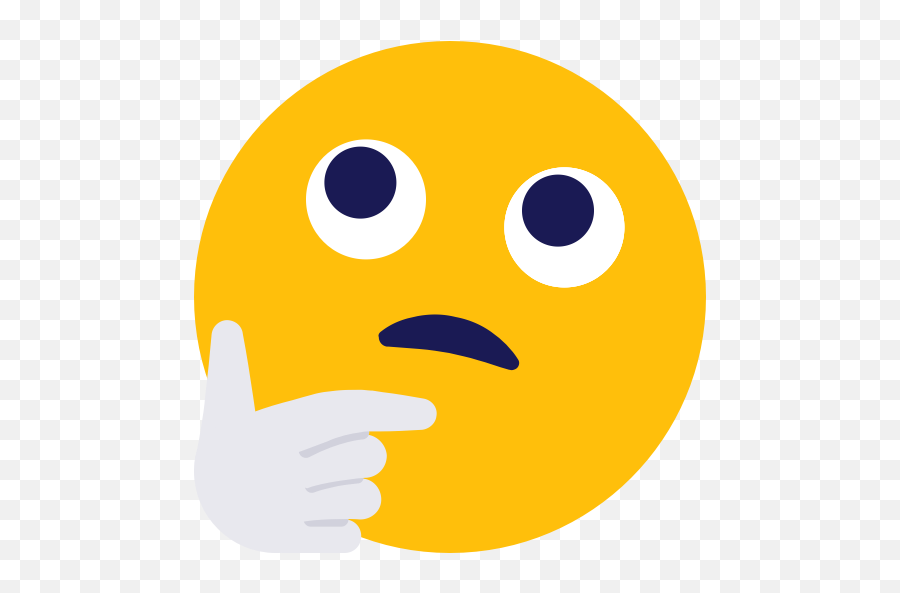 Emoji Thinking Wondering Icon - Confused Emoji Skype Png,Thinking Emoji Transparent
