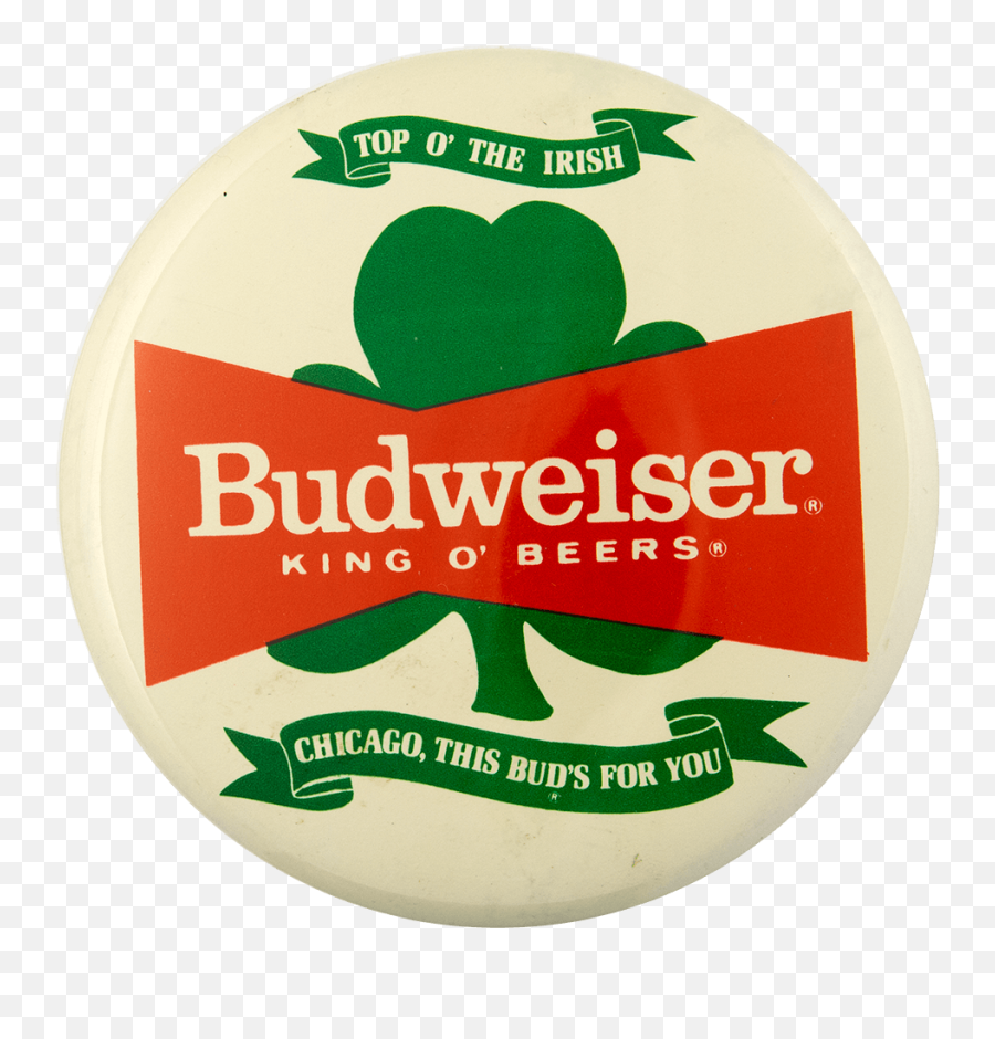 Shamrock Budweiser Chicago Busy Beaver Button Museum - Moscow Museum Of Modern Art Png,Budweiser Logo Png