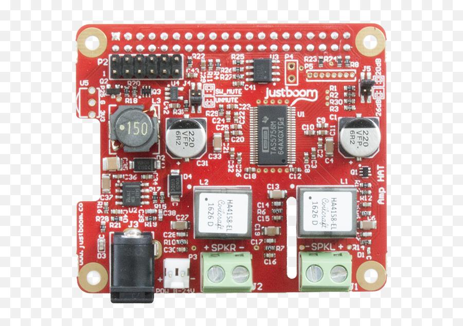 Justboom Amp Hat For The Raspberry Pi - Justboom Amp Hat Png,Raspberry Pi Png