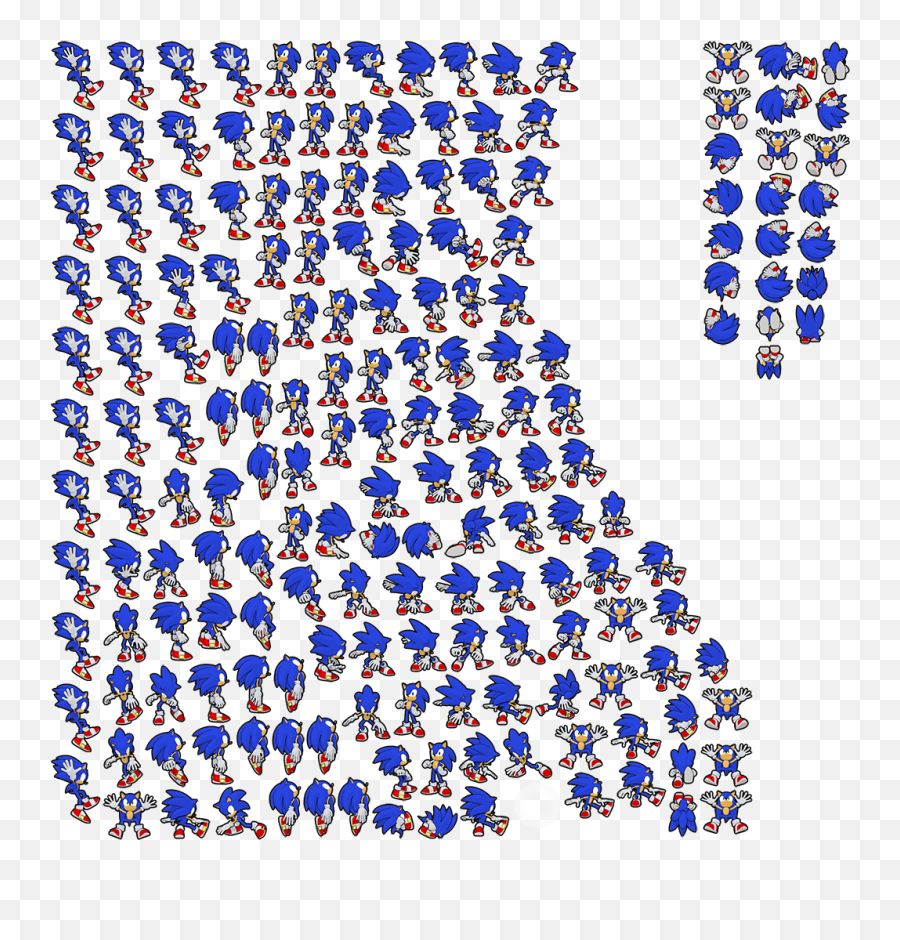 Sonic The Hedgehog Sprites Png - Sonic The Hedgehog Sprite Sheet